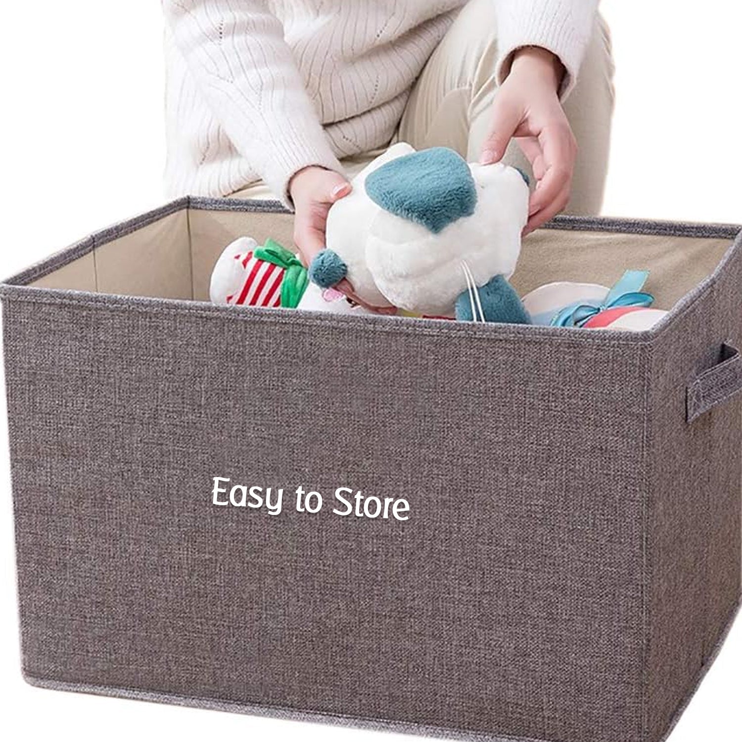 7398 Foldable Storage Bins Boxes Cubes Container Organizer Baskets Fabric Drawers Bedroom, Closet, Toys, Thick Cloth Shimmer DeoDap 7398 Foldable Storage Bins Boxes Cubes Container Organizer Baskets Fabric Drawers Bedroom, Closet, Toys, Thick Cloth Shimmer DeoDap